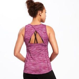 Old Navy Size Small Crossback Keyhole women’s performance athletic tank pink